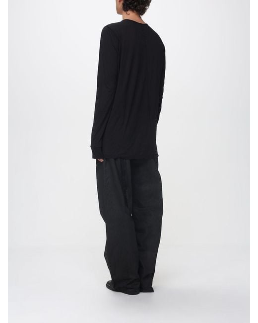 Rick Owens Blue Cotton T-Shirt for men