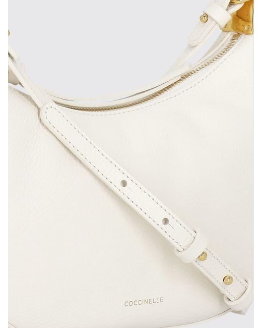 Coccinelle Natural Boheme Grained Leather Bag
