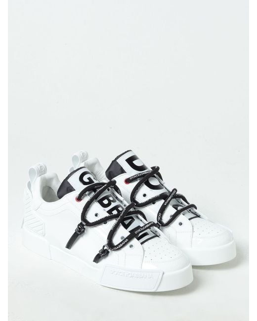 Dolce & Gabbana Portofino Sneakers in White für Herren