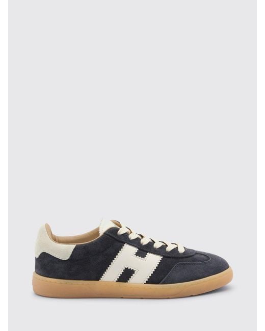 Hogan White Cool Suede Sneakers