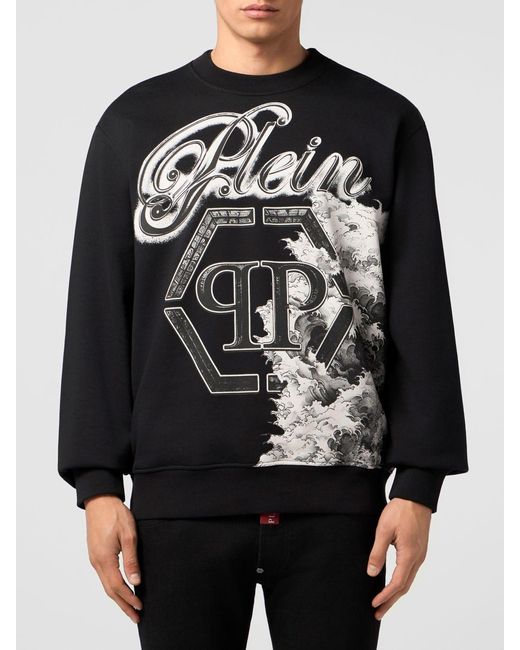 Philipp Plein Black Sweatshirt for men