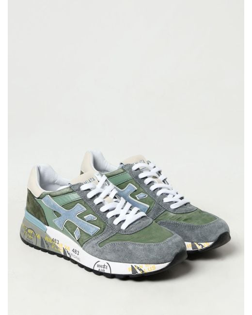 Premiata Green Trainers for men