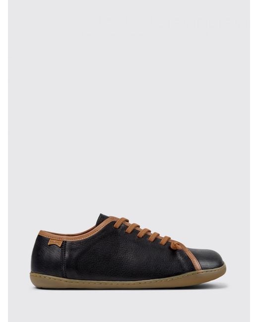 Camper Black Twins Leather Sneakers for men