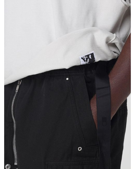 Rick Owens White Cotton Hoodie for men