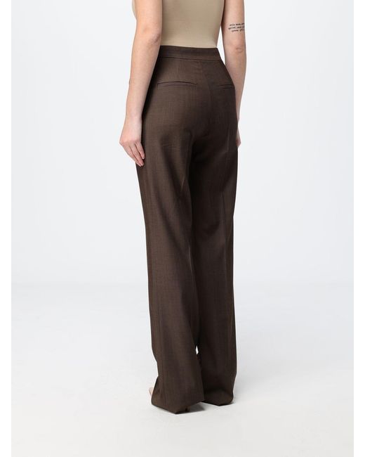 Max Mara Brown Pants Leather