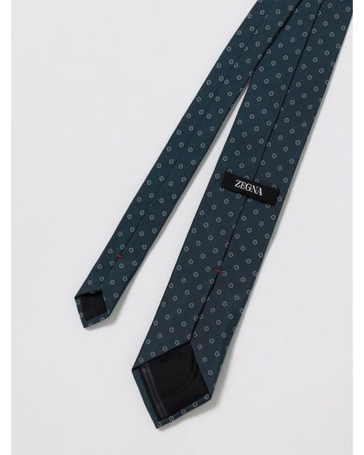 Zegna Blue Tie for men