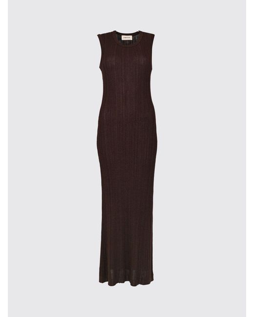 Atomo Factory Multicolor Off-The-Shoulder Ribbed-Knit Midi Dress