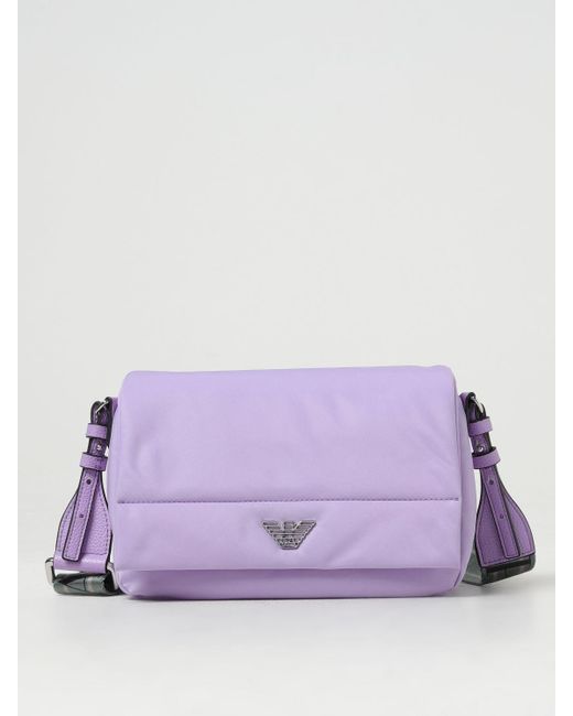 Emporio Armani Purple Shoulder Bag