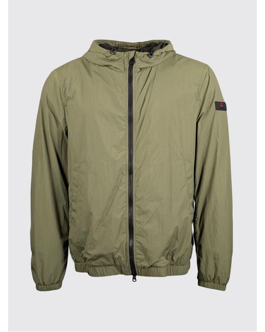 Peuterey Green Nylon Hooded Jacket for men