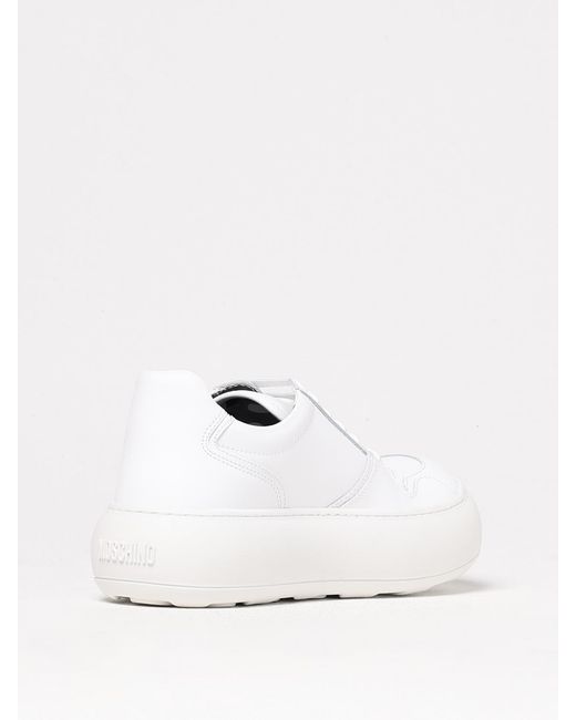 Moschino Couture White Leather Sneakers for men