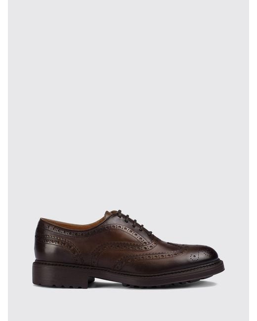 Doucal's Brown Brogue Shoes for men