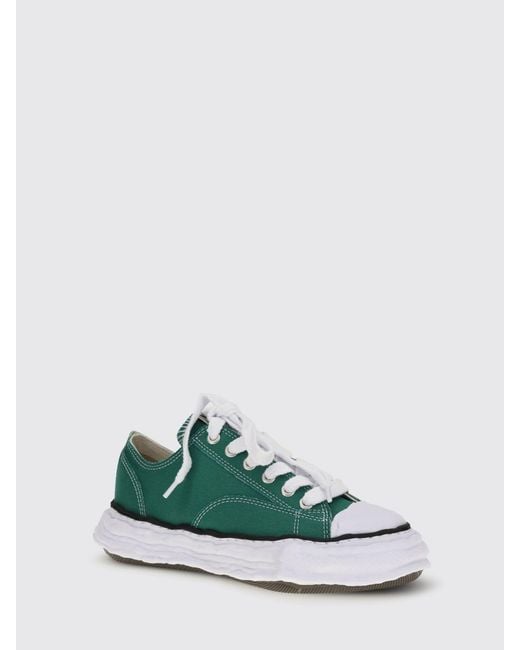 Maison Mihara Yasuhiro Green Peterson Cotton Canvas Sneakers for men