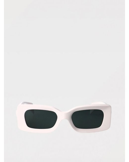 Versace White Stylish Eye Protection Sunglasses With Medusa Detail And Comfortable Fit