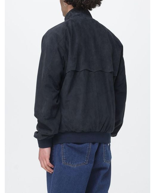 Baracuta Blue Suede Jacket for men