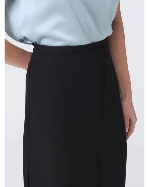 Emporio Armani Black Chiffon Palazzo Trousers