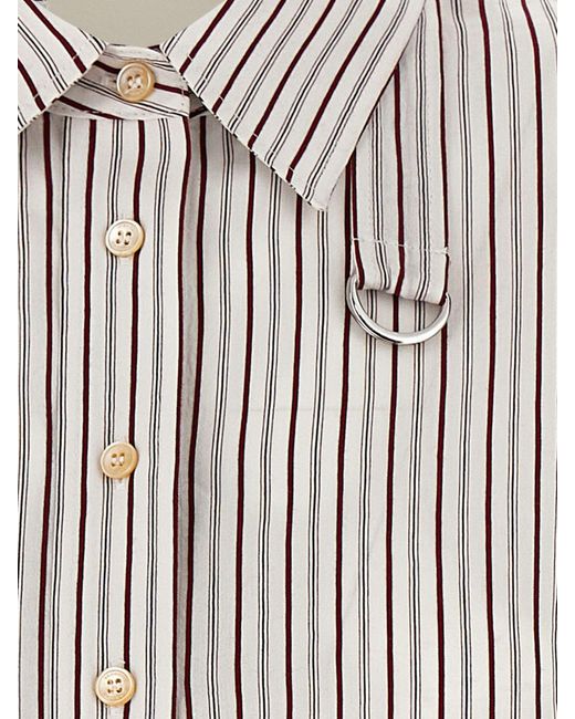 Isabel Marant Multicolor Striped Silk Blend Shirt