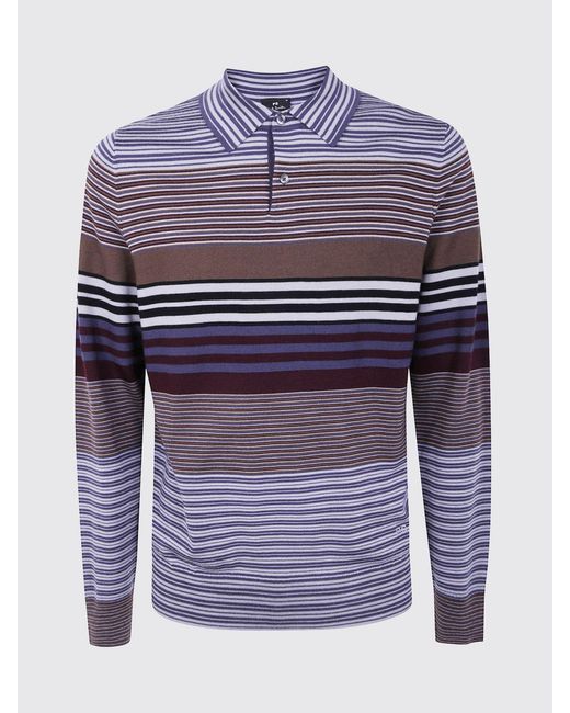 Paul Smith Blue Polo Shirt for men