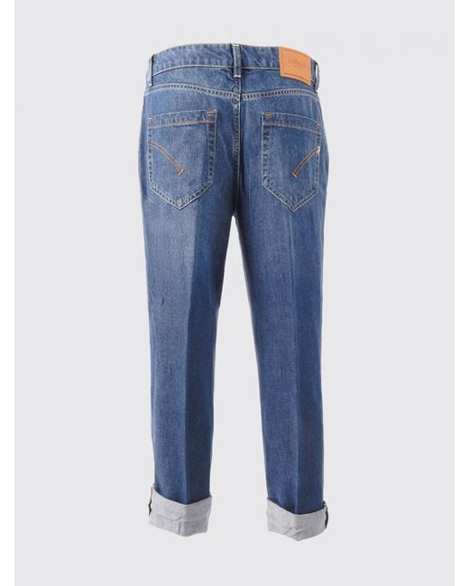 Dondup Blue Cropped Fit Denim Jeans