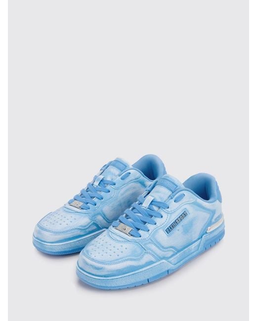 Philipp Plein Blue Viper Ii Used Leather Sneakers for men