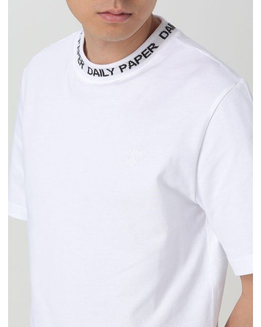 T-shirt basic di Daily Paper in White da Uomo