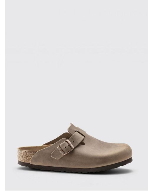Birkenstock Brown Boston Oiled Leather Mules for men
