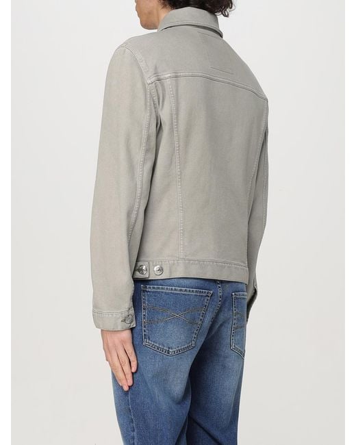 Brunello Cucinelli Gray Denim Jacket Classic Style for men