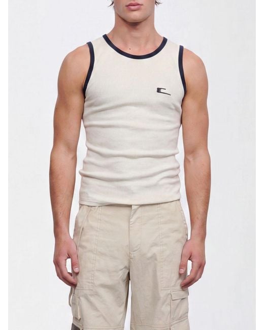 Carrera Multicolor Slim Fit Stretch Cotton Tank Top With Contrast Trim for men