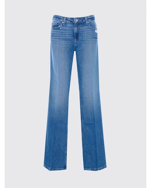PAIGE Blue High-Waisted Palazzo Jeans