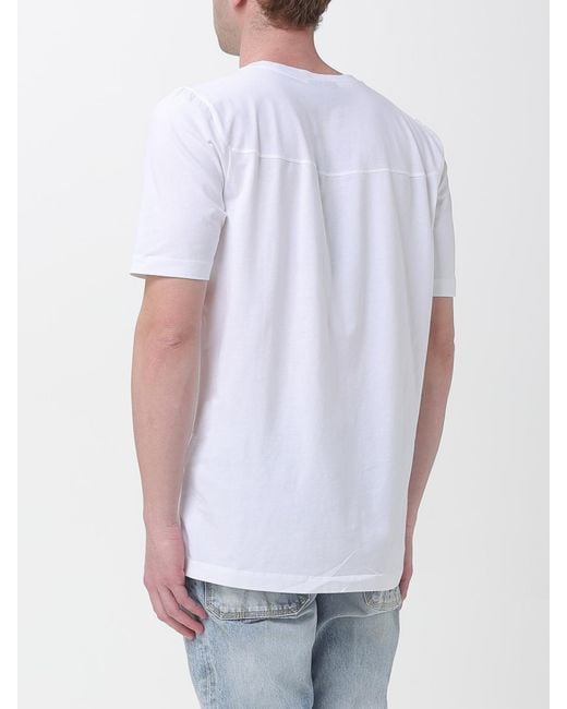DSquared² White Cotton T-Shirt With Logo for men