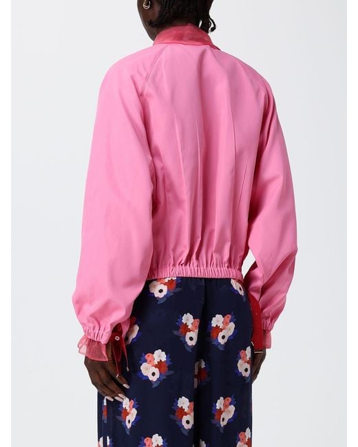 Fendi Pink Viscose Bomber Jacket