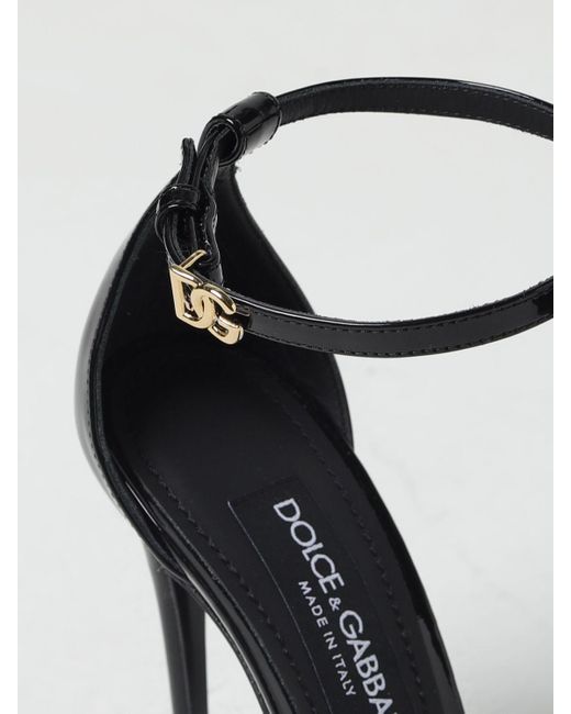 Sandalo Keira in vernice di Dolce & Gabbana in Black