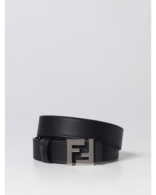 Fendi Multicolor Belt In Leather And Coated Cotton for men