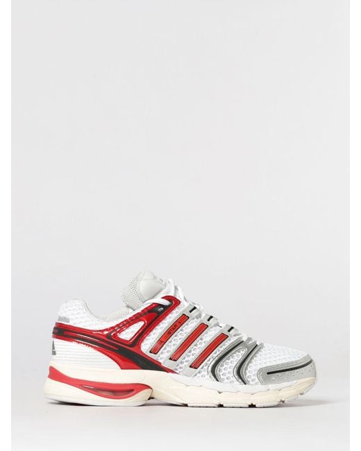 Adidas Originals White Adistar Control 5 Mesh And Rubber Sneakers for men