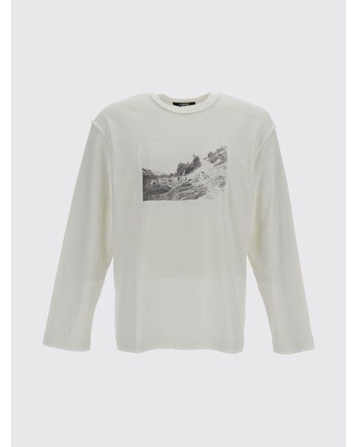 Jacquemus Gray Cotton Crew-Neck T-Shirt With Graphic Print for men