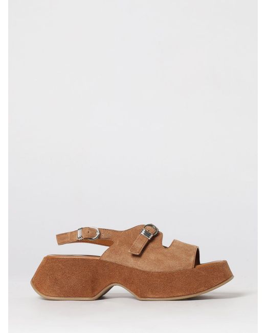 Vic Matié Brown Vic MatiÉ Suede Sandals