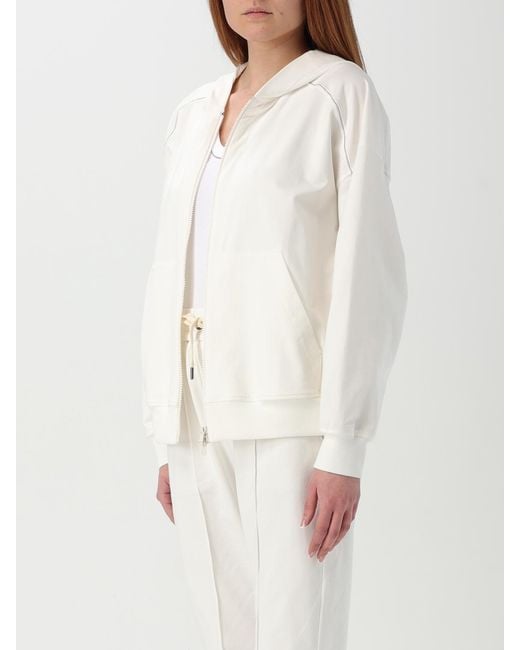 Brunello Cucinelli White Zip-Throughs