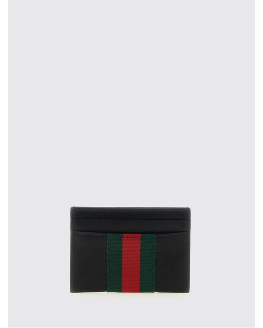 Gucci White Web Trademark Calfskin Coin Purse for men