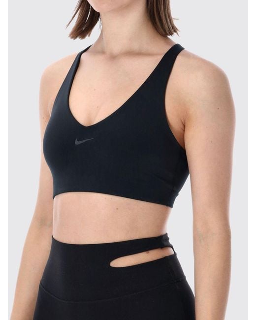 Nike Black Technical Fabric Cropped Top