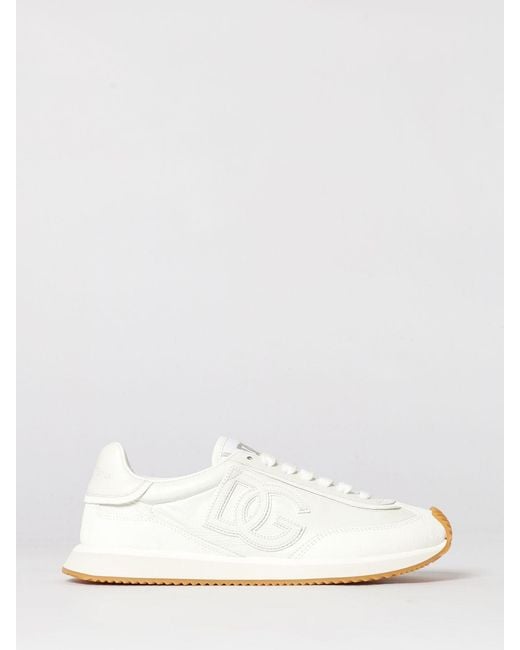 Dolce & Gabbana White Dolce &Amp Gabbana Dg Cushion Leather Sneakers for men