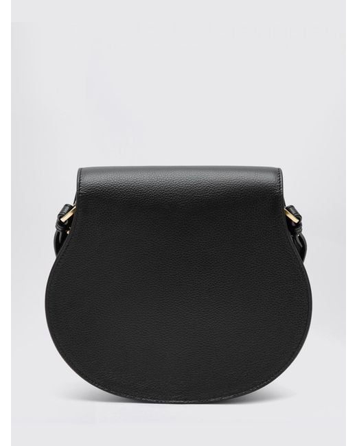 Chloé Black Chlo&Eacute Marcie Tasche Aus Genarbtem Leder