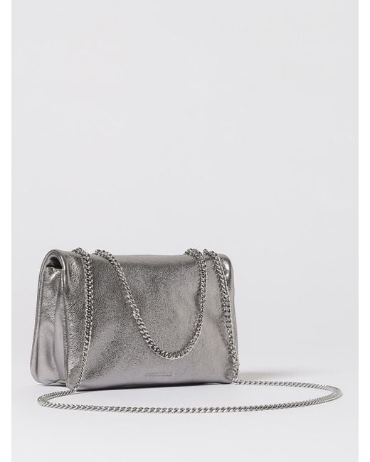 Coccinelle Gray Dulse Leather Bag