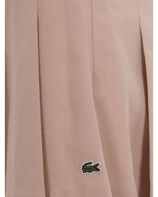 Lacoste Pink Stretch Cotton Mini Skirt