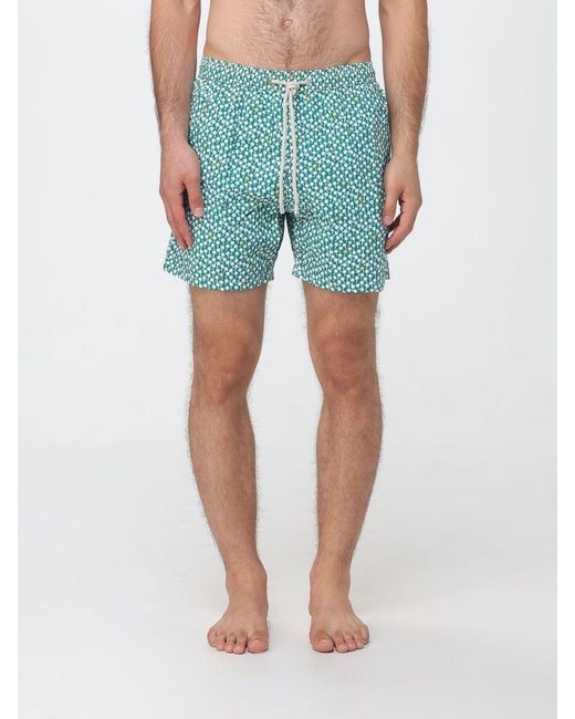 Mc2 Saint Barth Blue Printed Swimsuit for men