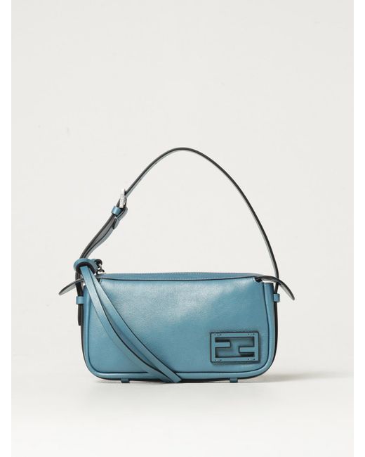 Fendi Blue Schultertasche Damen