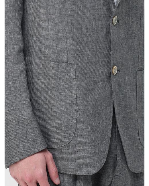 Eleventy Gray Virgin Wool Suit for men
