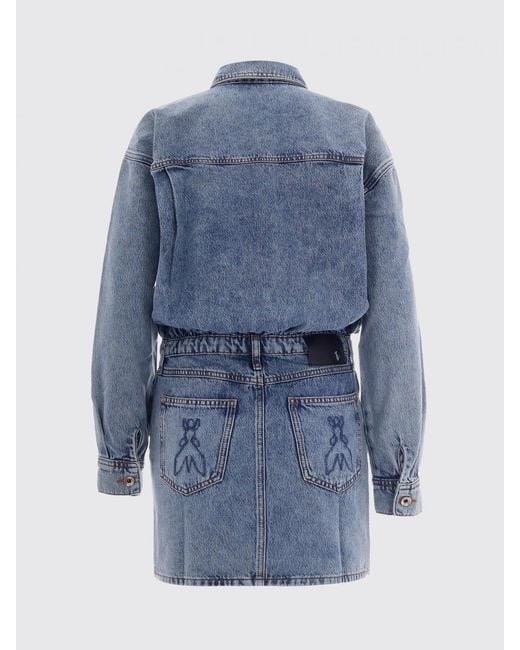 Patrizia Pepe Blue Denim Shirtdress