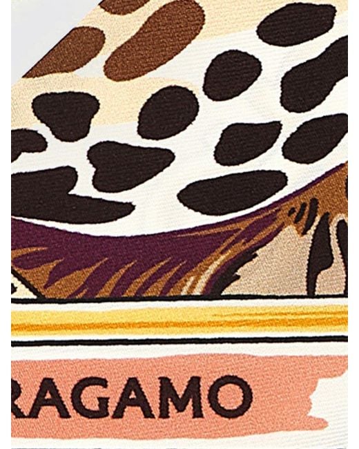 Ferragamo White Scarf