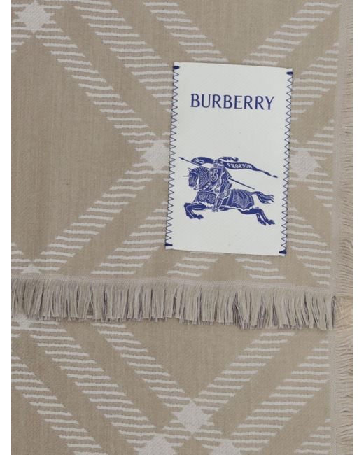Sciarpa Uomo di Burberry in Natural da Uomo