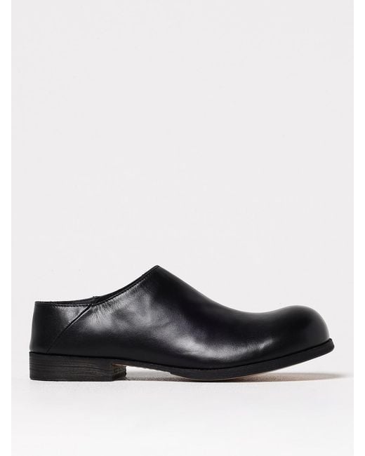 Moschino Couture Black Leather Loafers for men