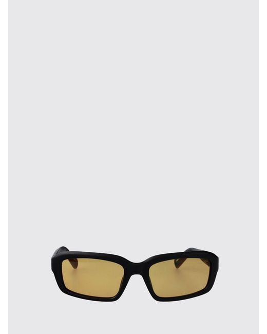 Jacquemus Black Marino Rectangular Cat-Eye Acetate Sunglasses for men